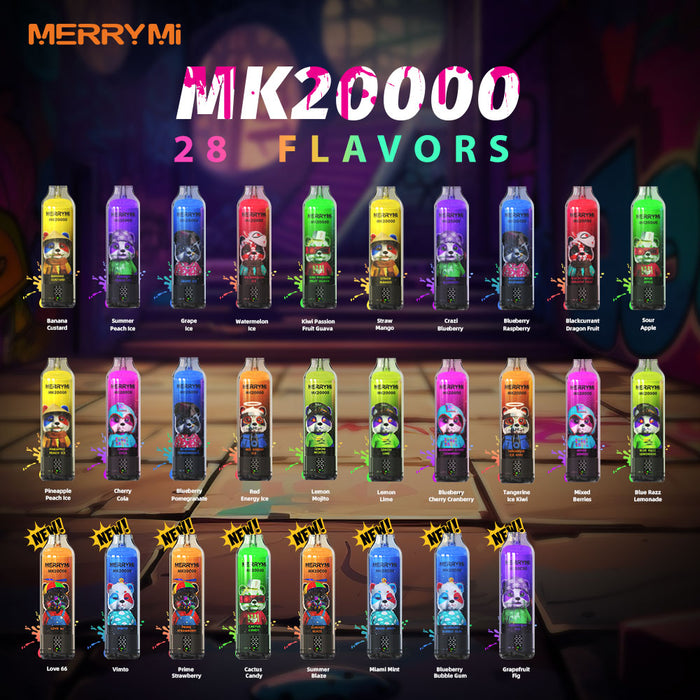 MerryMi MK 20K Rechargeable Disposable Vape (All Flavors)