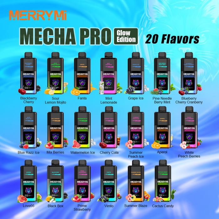 MerryMi Mecha Pro 20K Rechargeable Disposable Vape (All Flavors)