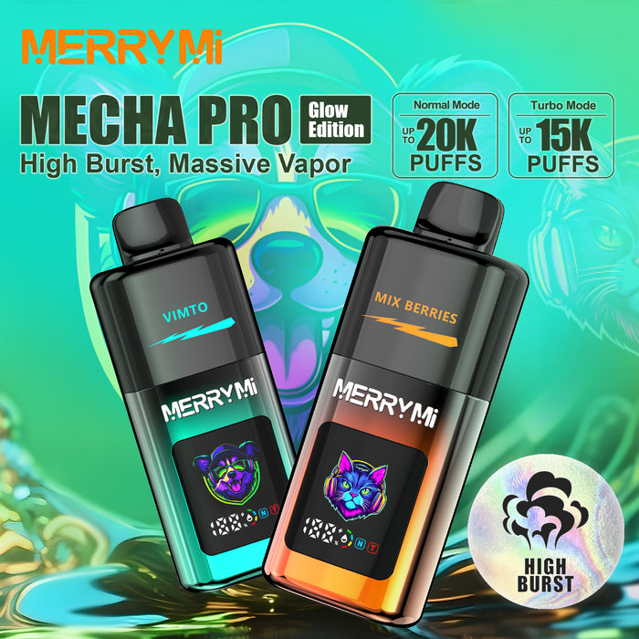 MerryMi Mecha Pro 20K Rechargeable Disposable Vape (All Flavors)