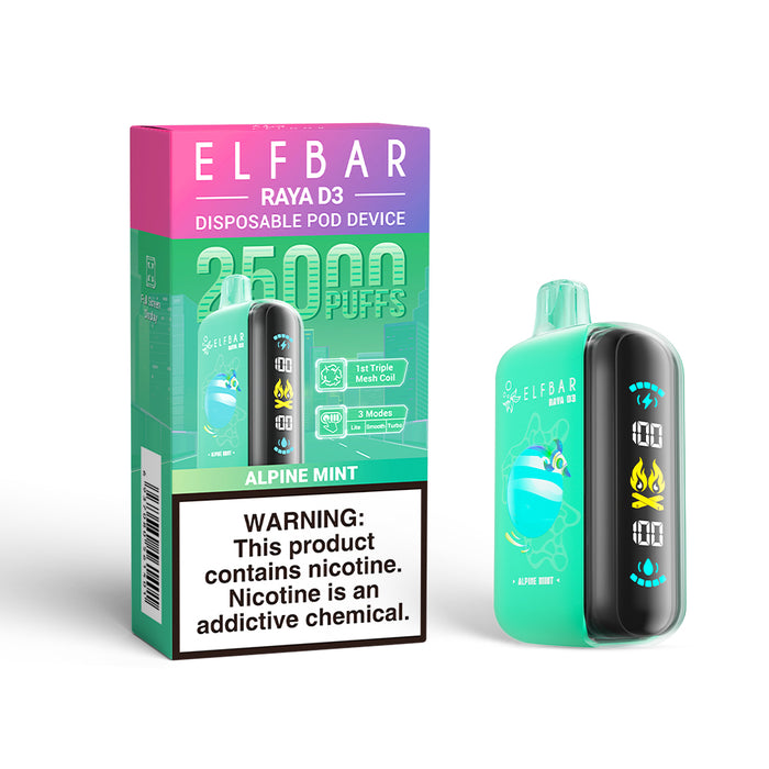 ELFBAR RAYA D3 Disposable Vape (All Flavors)