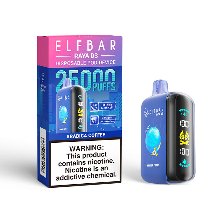 ELFBAR RAYA D3 Disposable Vape (All Flavors)