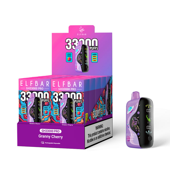 ELFBAR GH33000 PRO Rechargeable Disposable Vape (All Flavors)