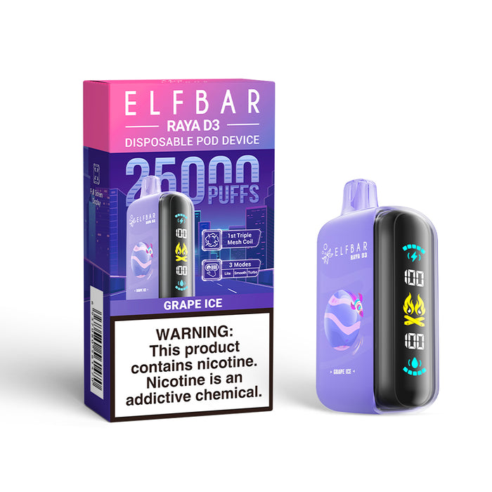 ELFBAR RAYA D3 Disposable Vape (All Flavors)