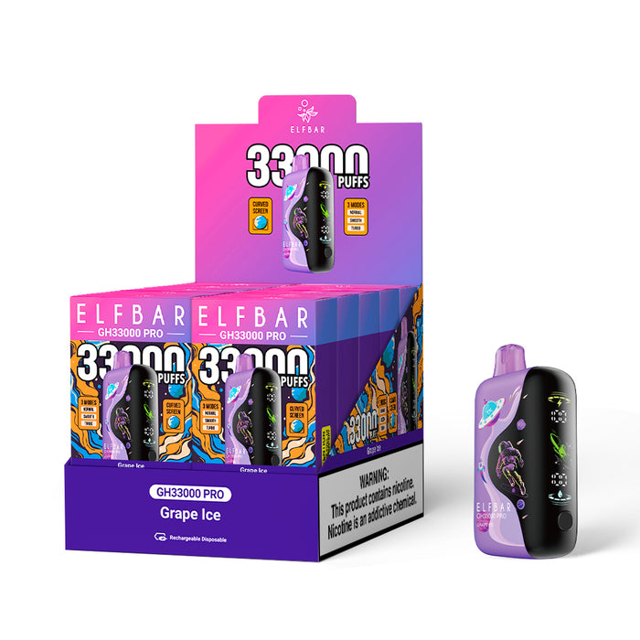 ELFBAR GH33000 PRO Rechargeable Disposable Vape (All Flavors)