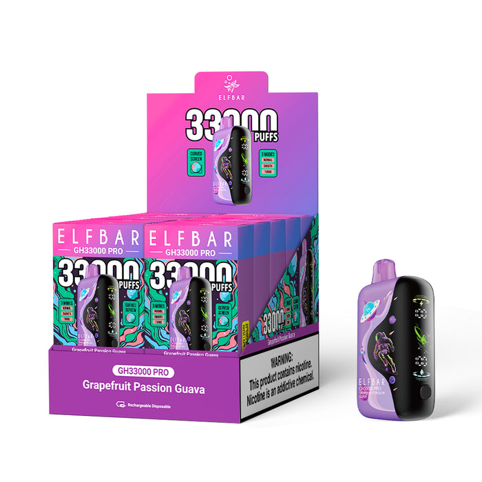 ELFBAR GH33000 PRO Rechargeable Disposable Vape (All Flavors)
