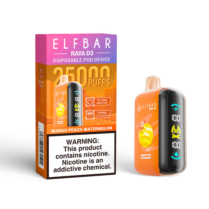 ELFBAR RAYA D3 Disposable Vape (All Flavors)