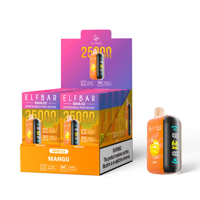 ELFBAR RAYA D3 Disposable Vape (All Flavors)
