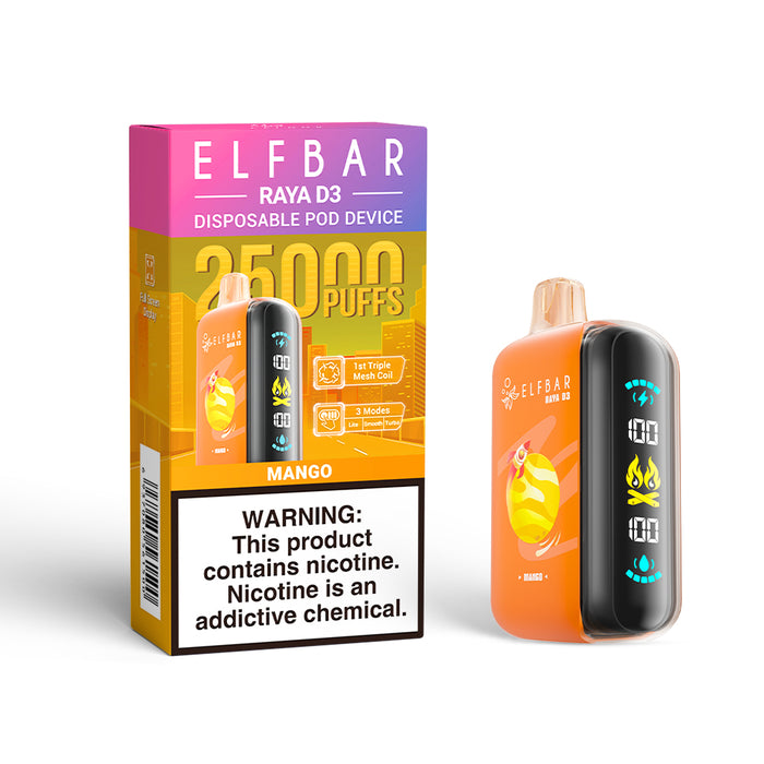 ELFBAR RAYA D3 Disposable Vape (All Flavors)