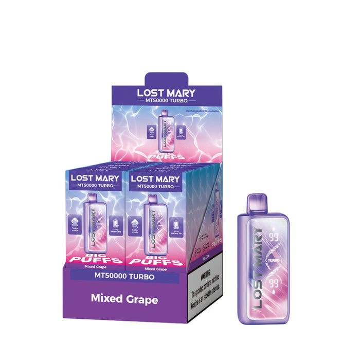 LOST MARY MT50K Turbo Rechargeable Disposable Vape (All Flavours)