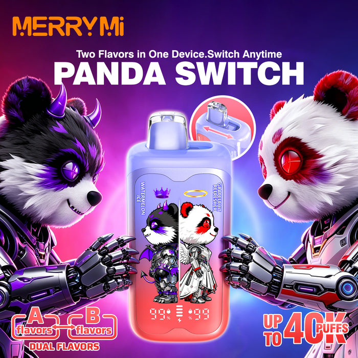 MerryMi Panda Twins 40K Rechargeable Disposable Vape (All Flavors)