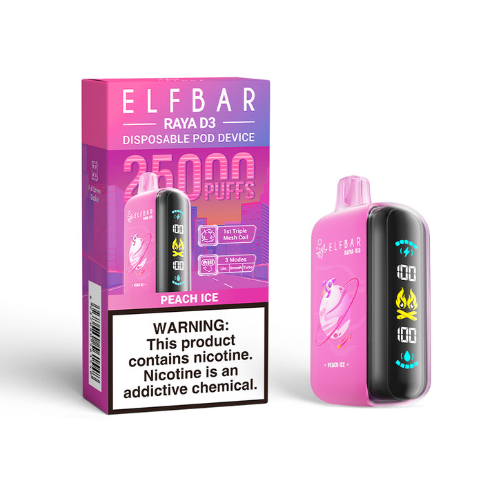 ELFBAR RAYA D3 Disposable Vape (All Flavors)