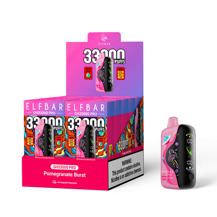 ELFBAR GH33000 PRO Rechargeable Disposable Vape (All Flavors)