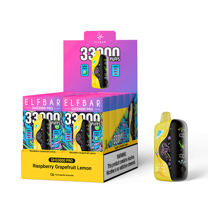 ELFBAR GH33000 PRO Rechargeable Disposable Vape (All Flavors)