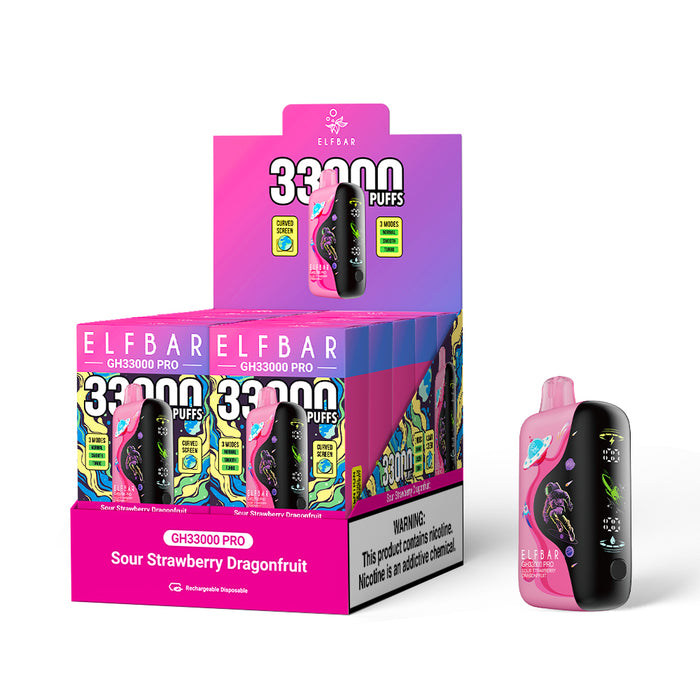 ELFBAR GH33000 PRO Rechargeable Disposable Vape (All Flavors)