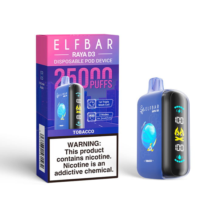 ELFBAR RAYA D3 Disposable Vape (All Flavors)