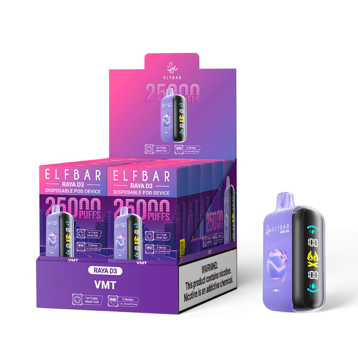 ELFBAR RAYA D3 Disposable Vape (All Flavors)