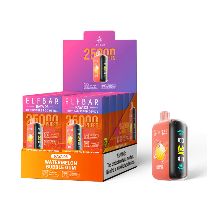 ELFBAR RAYA D3 Disposable Vape (All Flavors)