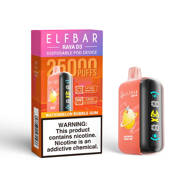 ELFBAR RAYA D3 Disposable Vape (All Flavors)