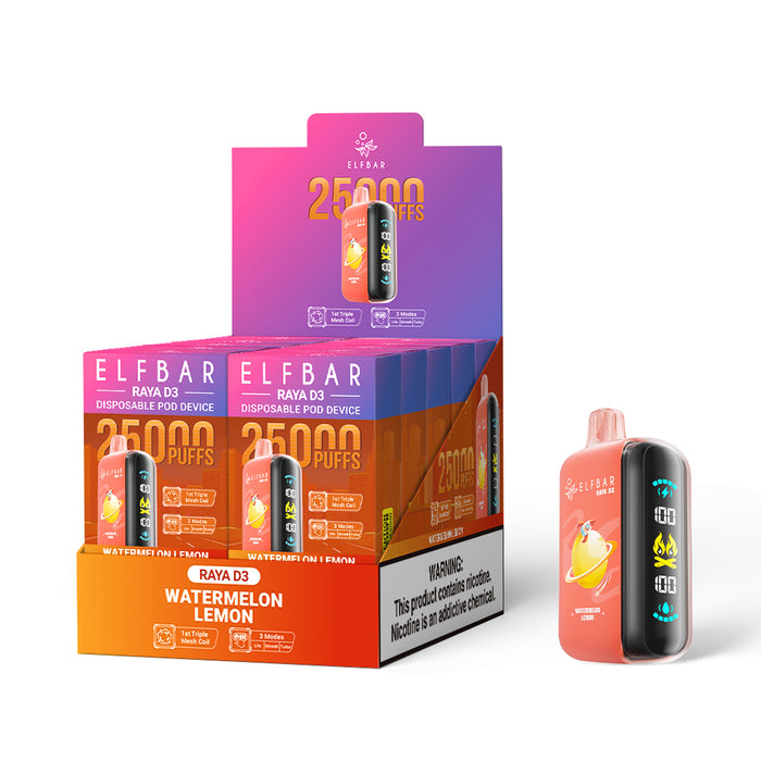 ELFBAR RAYA D3 Disposable Vape (All Flavors)