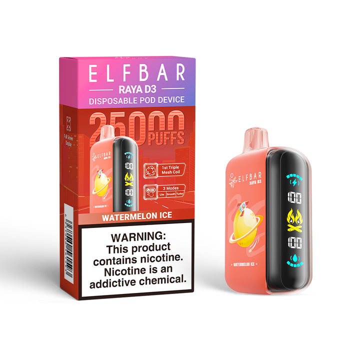 ELFBAR RAYA D3 Disposable Vape (All Flavors)