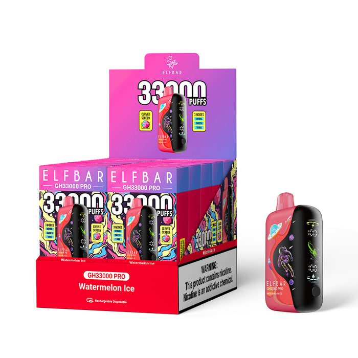 ELFBAR GH33000 PRO Rechargeable Disposable Vape (All Flavors)